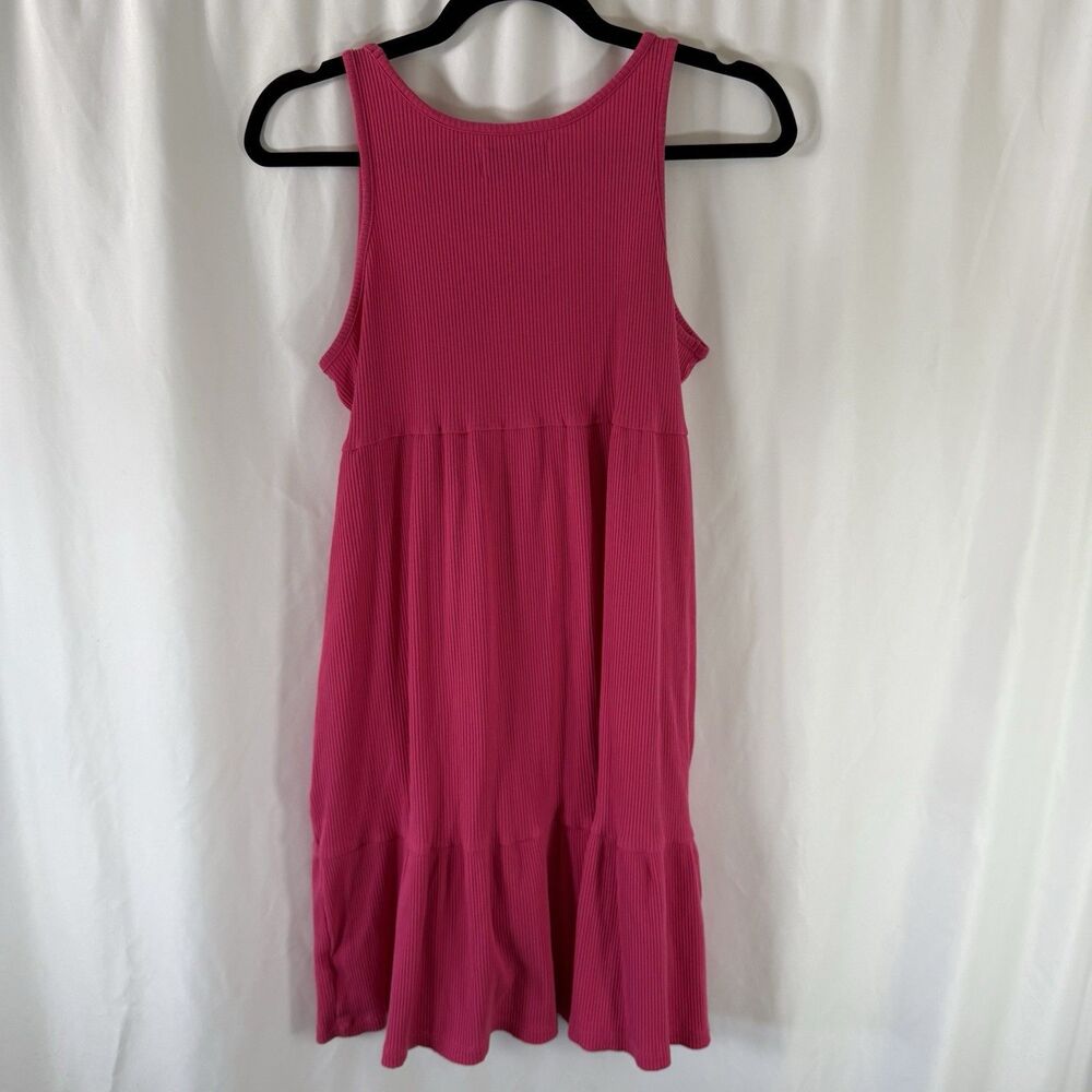 Old Navy Dress Girls XXL 18 Plus Pink Ribbed Sleeveless Strappy Round Neck - Picture 7 of 9
